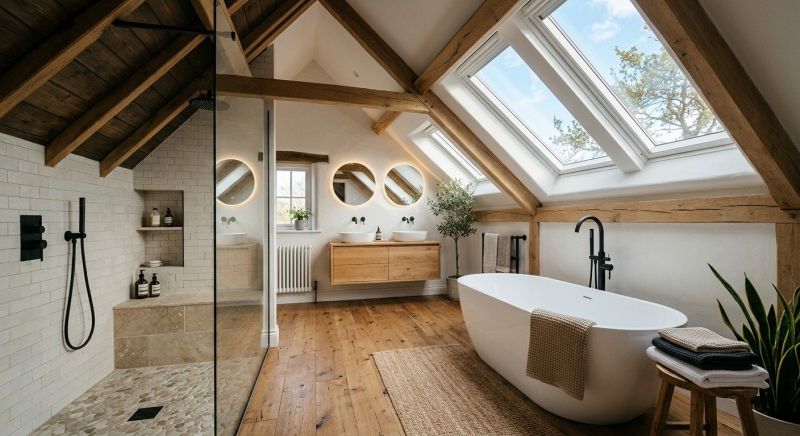 Attic Bathroom Remodeling in Ellis County, TX