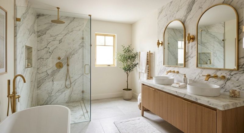 Granite Shower Installation in Ellis County, TX